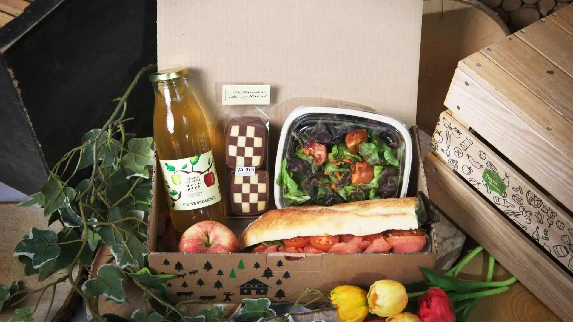 Coffret lunch du traiteur terre vaudoise