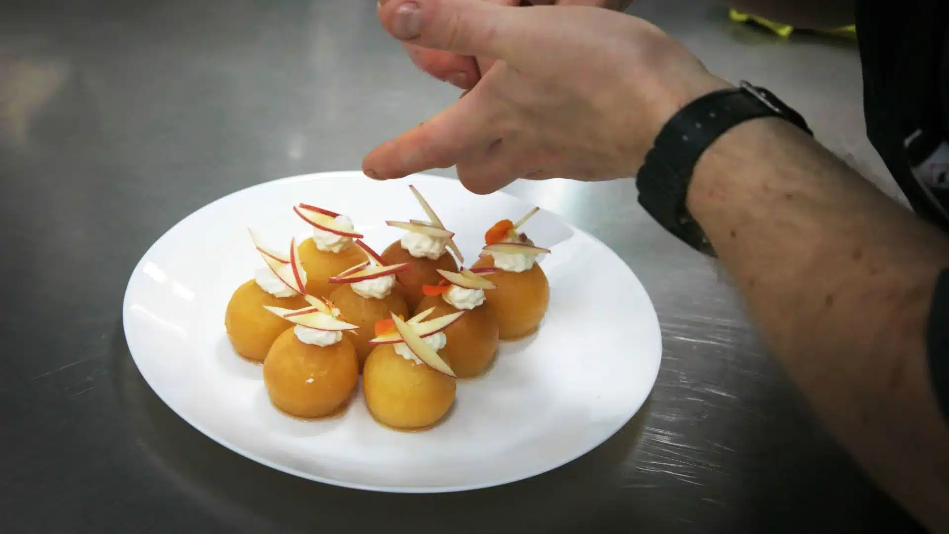 Proposition de live cooking du traiteur terre vaudoise